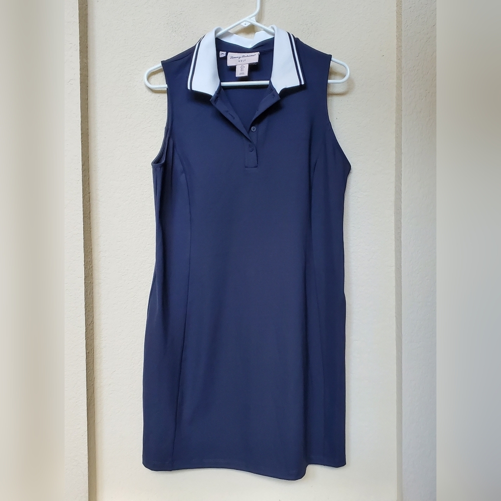 Tommy Bahama Golf Navy Sleeveless Stretch Dress.  Size Large